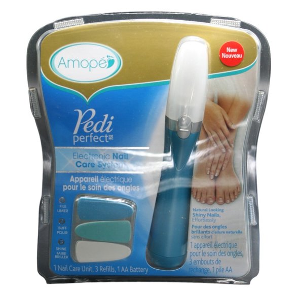 Amope Pedi Perfect Electronic Foot File & Nail Care System Battery Operated - Picture 1 of 10